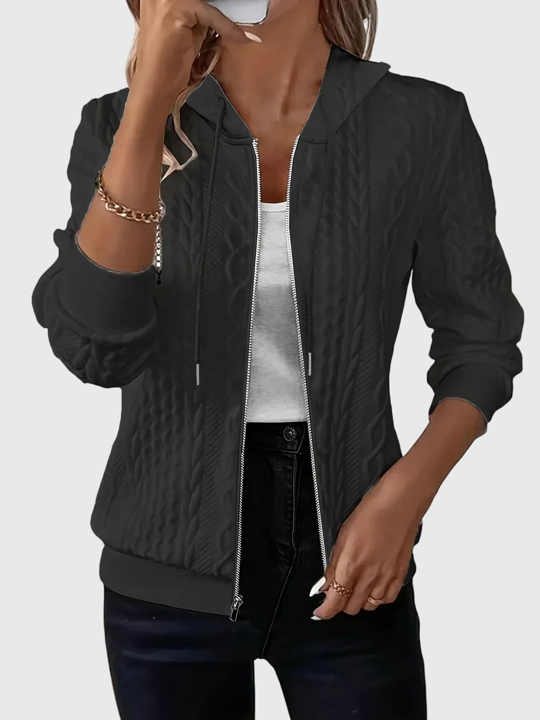 Susan | Hoodie with Zipper