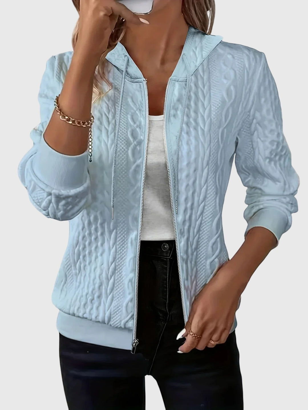 Susan | Hoodie with Zipper
