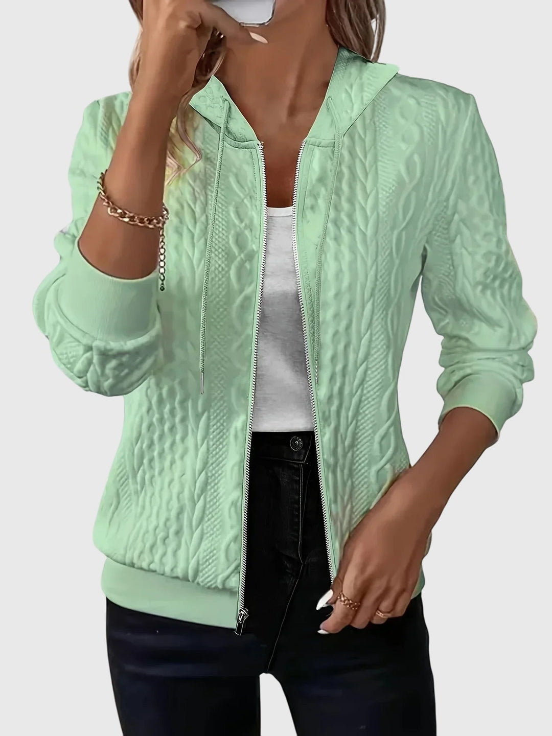 Susan | Hoodie with Zipper